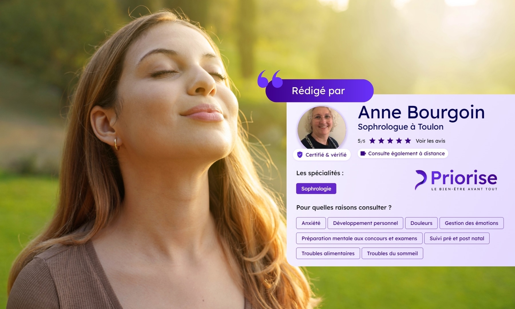 priorise Sophrologie et bien-être : atteignez votre harmonie intérieur